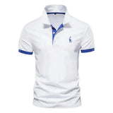 Brent - Herren-Casual-Poloshirt in Weiß