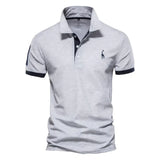 Brent - Herren-Casual-Poloshirt in Grau