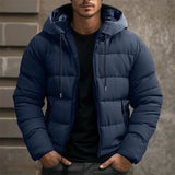 Stylische Warme Winterjacke für Herren in Dunkelblau