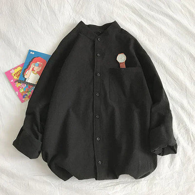 Barnaby - Frühlingshafte Bluse mit Brusttasche