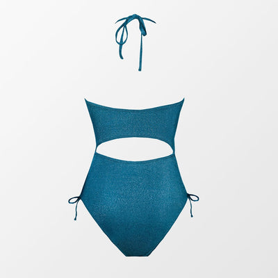 Einteiliger Badeanzug mit Riemen