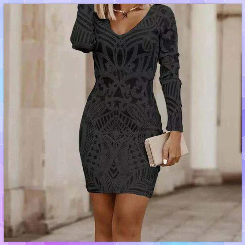 Ebiza - Mittellanges Kleid mit Nähten