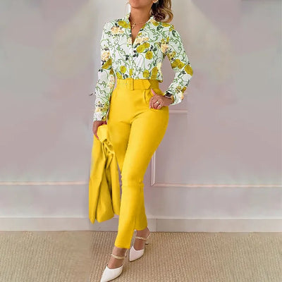 Lourdes - Modisches Damen-Set (Bluse und Hose)