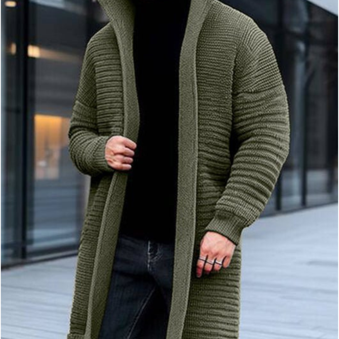 Elegante Strickjacke mit Stehkragen für Winter