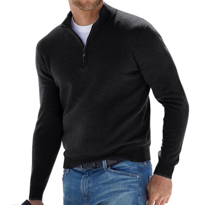 Eleganter Pullover mit Halbreißverschluss für Stilbewusste