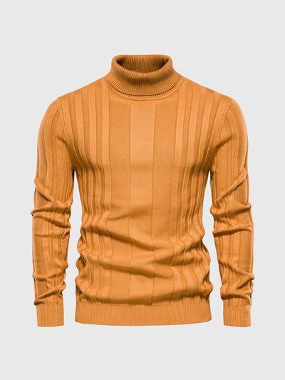 Eleganter Rollkragenpullover mit Streifen
