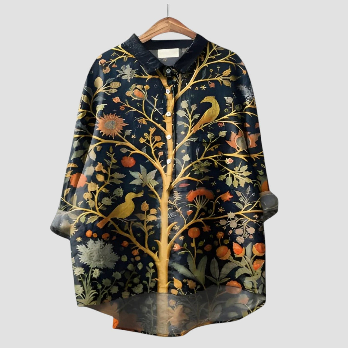 ALMA | Oversize-Hemd mit Zauberwald-Druck