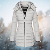Vita | Daunenjacke mit Kapuze in Grau