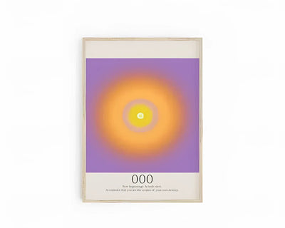 Engelszahl 666 Poster: Spirituelles Erwachen & Meditationsdekor