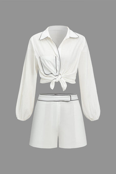 Lina | Elegantes Zweiteiler-Set mit Kontrastdetails