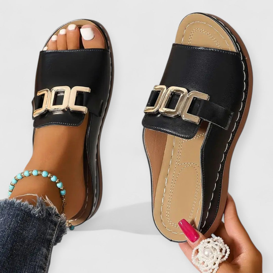 Eva | Orthopädische stilvolle Schnallen-Sandalen