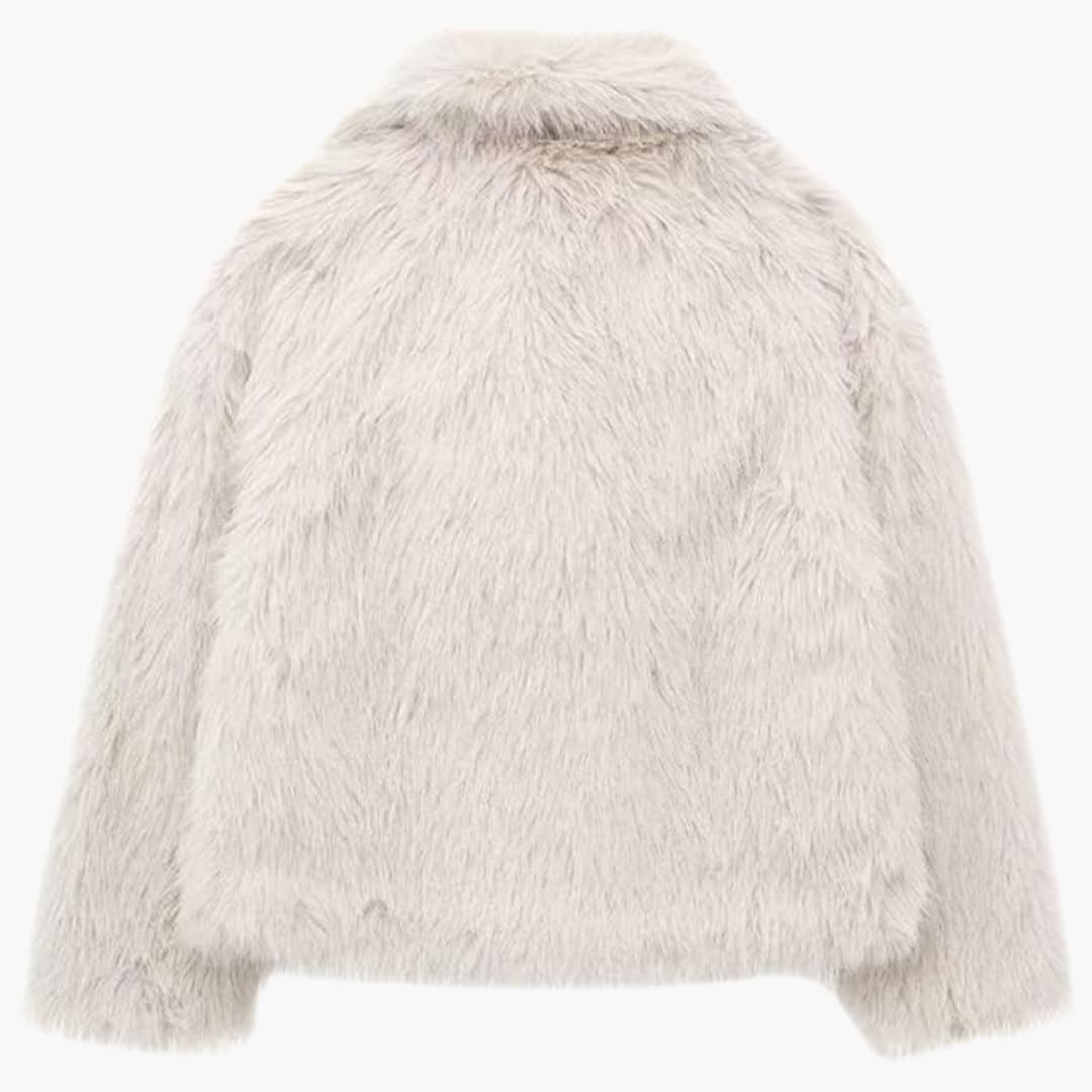 Mara | Flauschiger Mantel für Damen