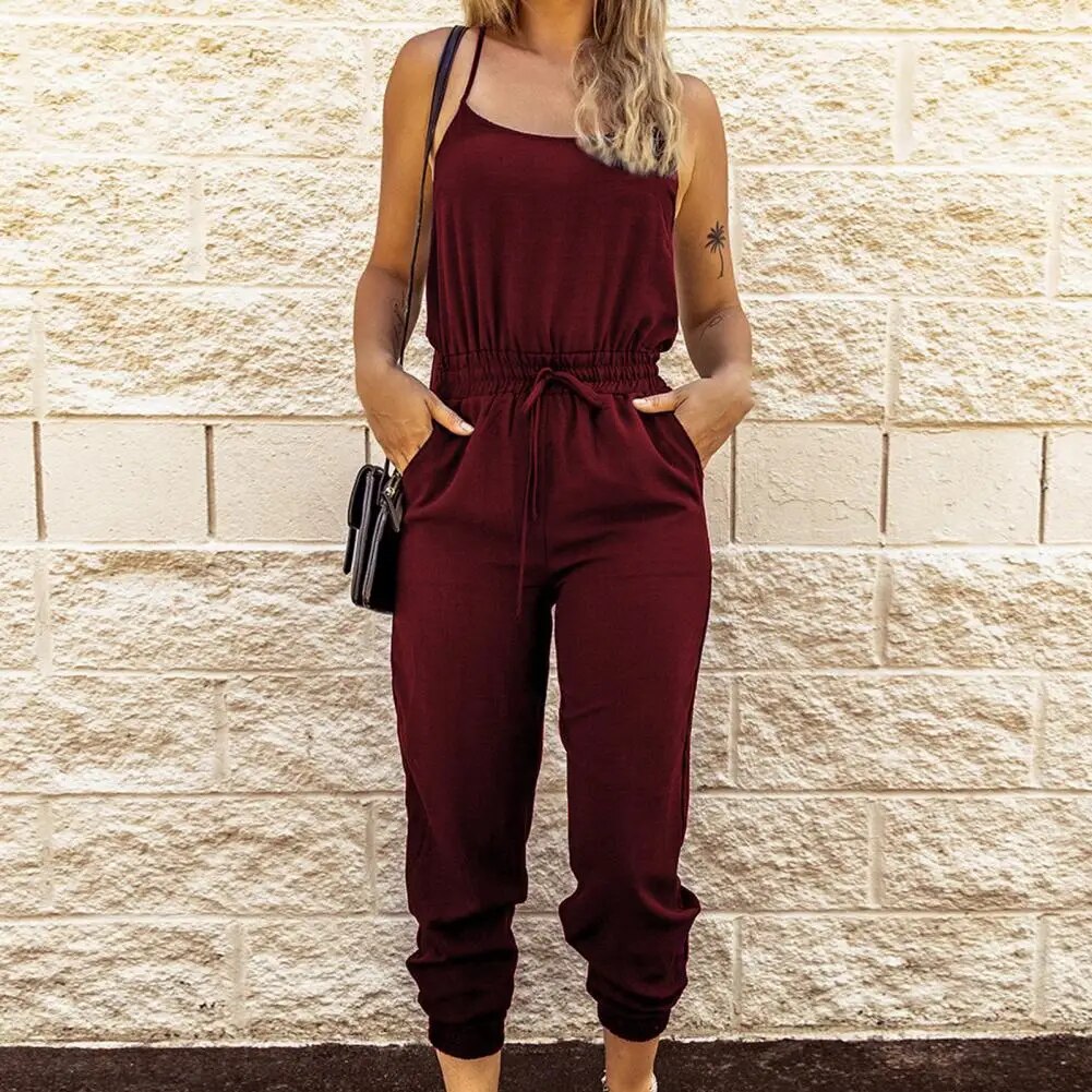 Jumpsuit met spaghettibandjes