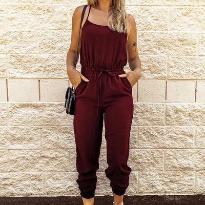 Jumpsuit met spaghettibandjes