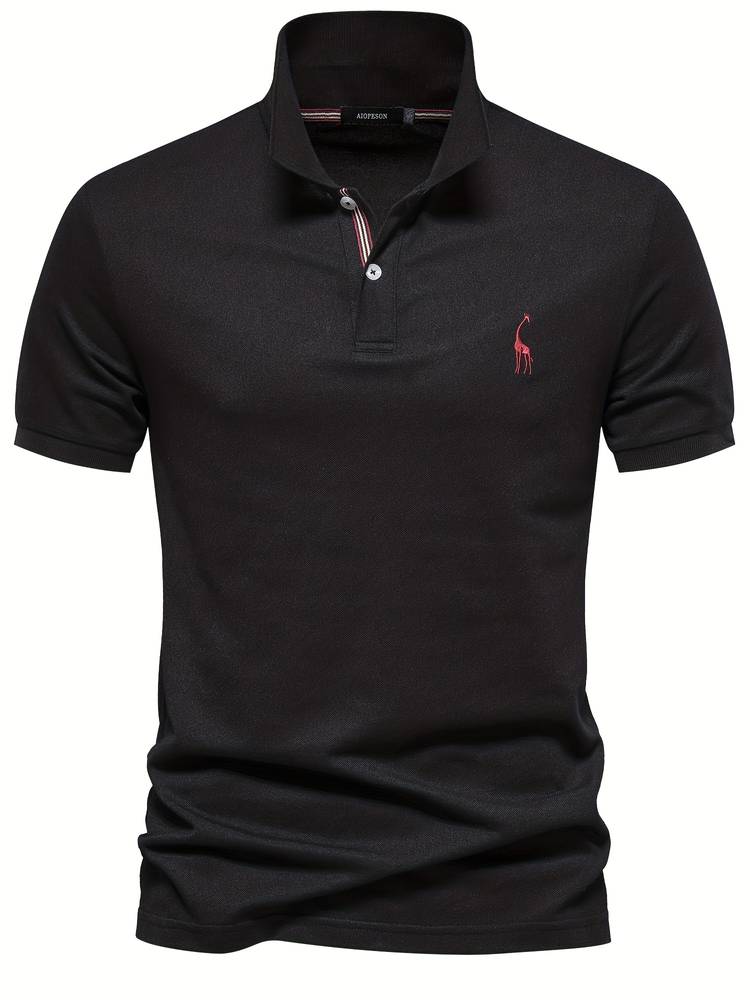 Noah | Slim Fit Klassisches Poloshirt mit sportlichem Kragen-Detail