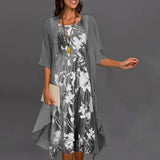 Faiza  | Sommerliches Eleganzkleid in Grau