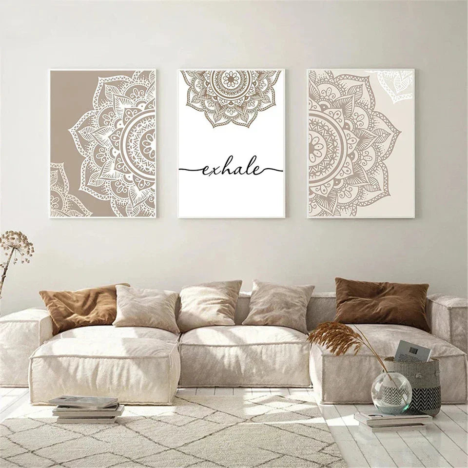 Florale Beige Diamantmalerei Kunst