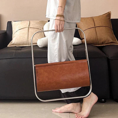 Freistehender Metallzeitschriftenhalter