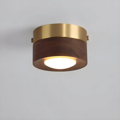 WalnutLume Light – Moderne LED-Deckenleuchte aus Walnussholz