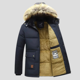 Gefütterter Herren-Winterparka - Thorben in Hellblau