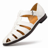 Emil | Premium Herren-Sandalen im Gladiator-Stil in Weiß
