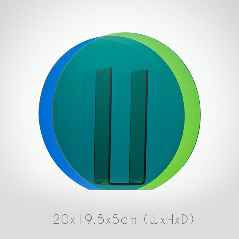 Geometrische Bunte Acrylblumenvase