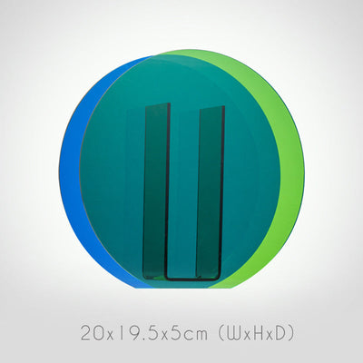 Geometrische Bunte Acrylblumenvase