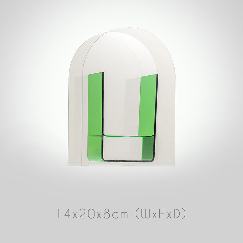 Geometrische Bunte Acrylblumenvase