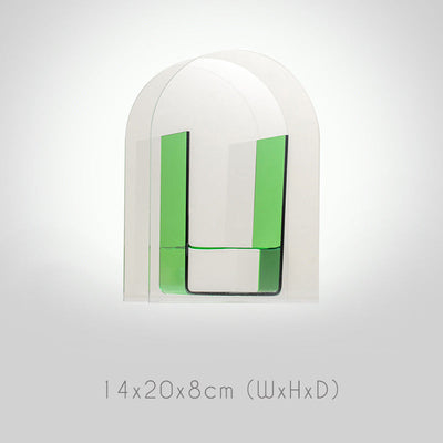 Geometrische Bunte Acrylblumenvase