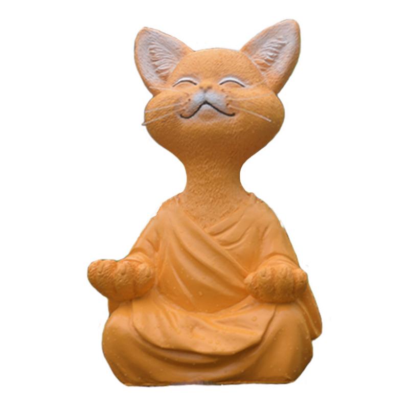 Glückliche Buddha Katze Dekor