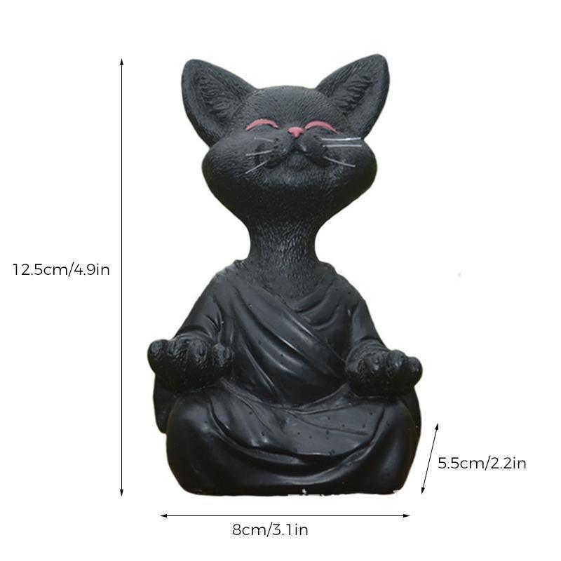Glückliche Buddha Katze Dekor