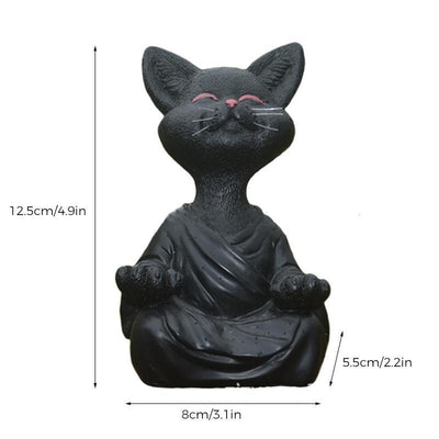 Glückliche Buddha Katze Dekor