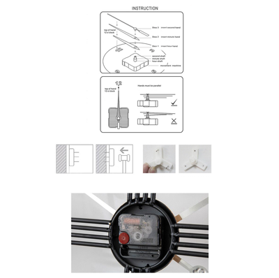 Gold- oder Bronze-Skelett-Wanduhr