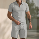 Giovanni – Modernes und Bequemes Herren-Set in Grau