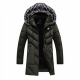 Luca - Stylische warme Winterjacke in Grün