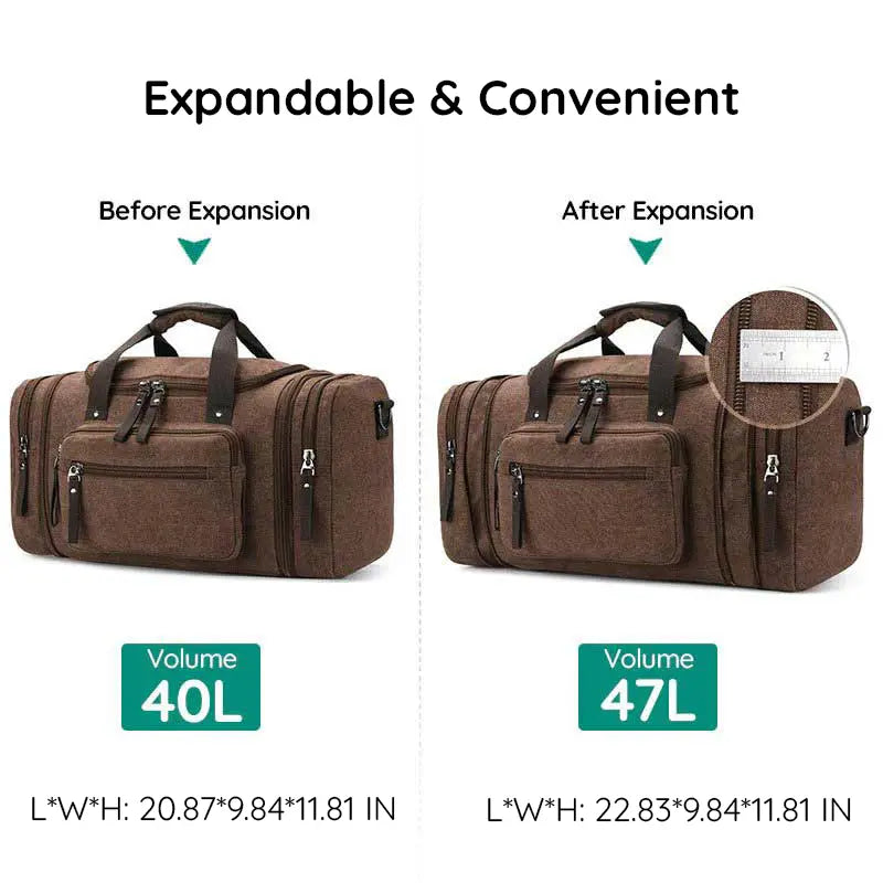 Große Kapazität Canvas Reisetasche