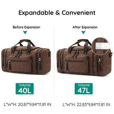 Große Kapazität Canvas Reisetasche