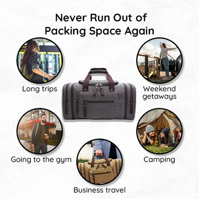 Große Kapazität Canvas Reisetasche