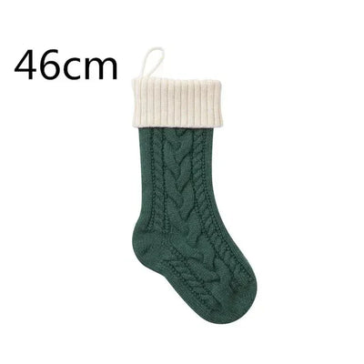 Großer Kabelgestrickter Weihnachtsstrumpf - 13 Farben