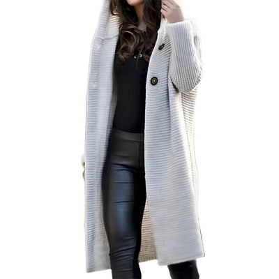 Janette - Oversize Strickjacke mit Kapuze