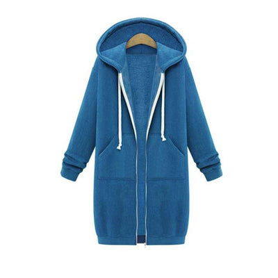 Keyla - Langer Pullover mit Kapuze