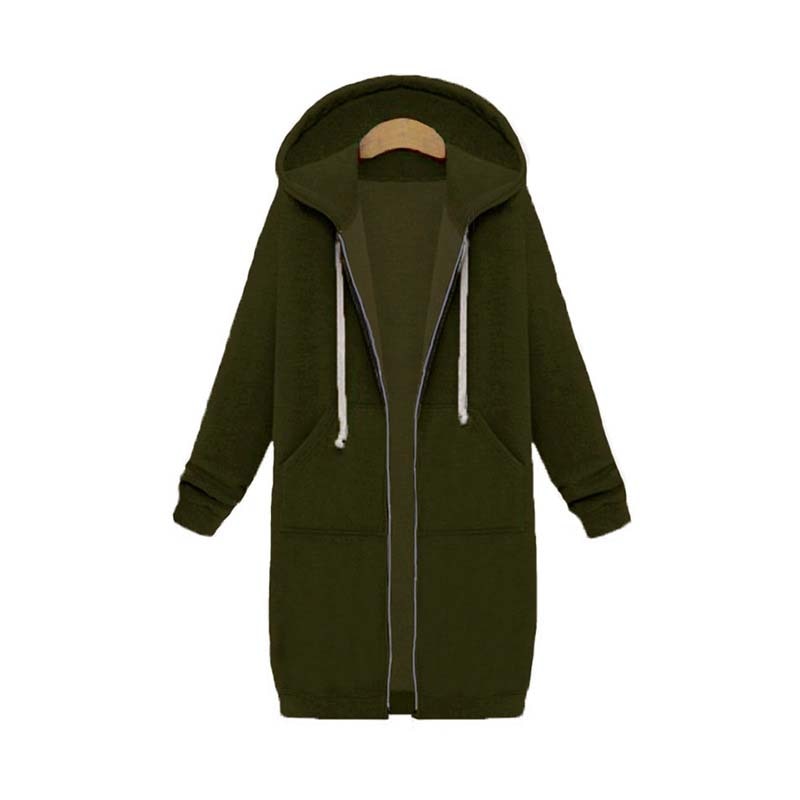 Keyla - Langer Pullover mit Kapuze