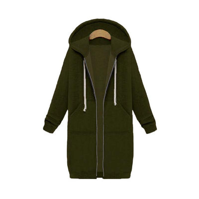 Keyla - Langer Pullover mit Kapuze