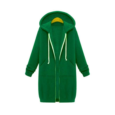 Keyla - Langer Pullover mit Kapuze