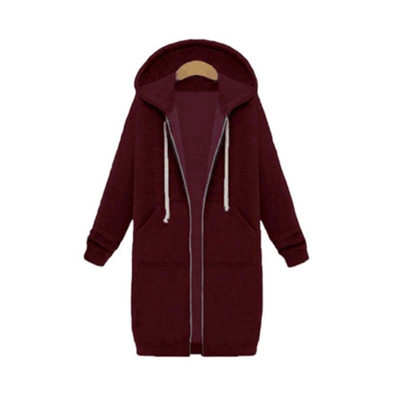 Keyla - Langer Pullover mit Kapuze