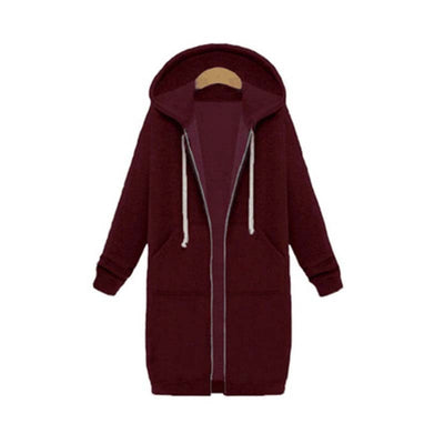 Keyla - Langer Pullover mit Kapuze