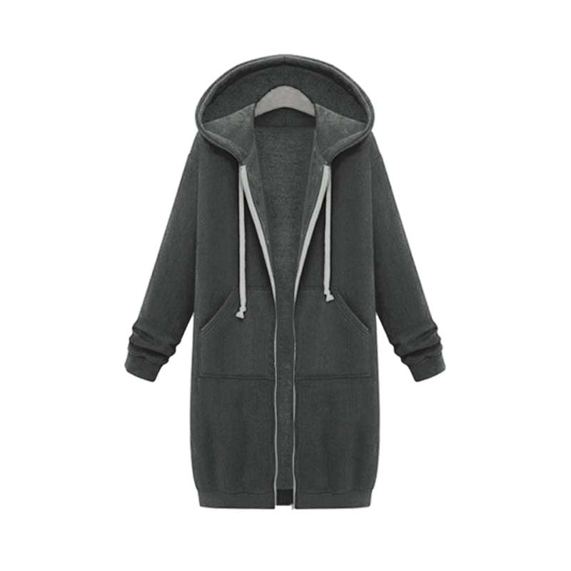 Keyla - Langer Pullover mit Kapuze