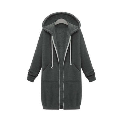 Keyla - Langer Pullover mit Kapuze
