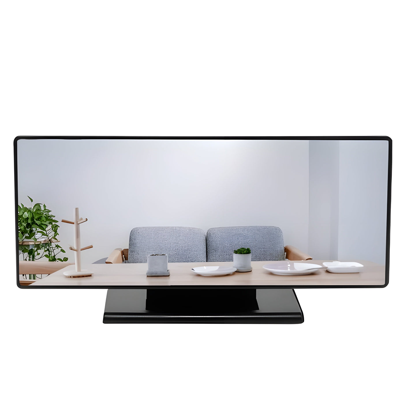 CurvaGlow Uhr - Moderne LED Kurven Wecker Uhr