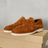 Gerhard | Herren Wildleder Loafer Schick Komfort Elegant in Karamell